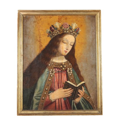 Dipinto Figura di Santa