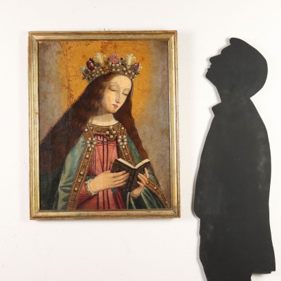 Dipinto figura di Santa ,Dipinto Figura di Santa