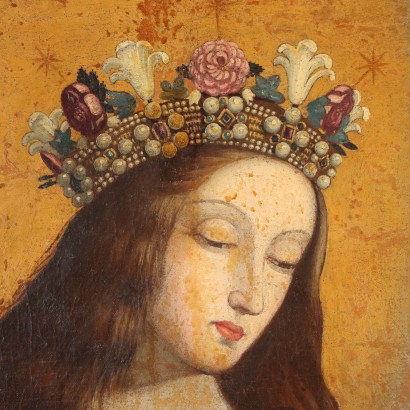 Dipinto figura di Santa ,Dipinto Figura di Santa