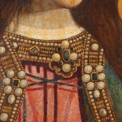 Dipinto figura di Santa ,Dipinto Figura di Santa