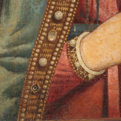 Dipinto figura di Santa ,Dipinto Figura di Santa