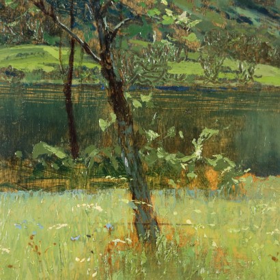 Gemälde von Lodovico Cavaleri, Landschaft, Ludovico Cavaleri, Ludovico Cavaleri, Ludovico Cavaleri, Ludovico Cavaleri
