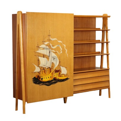 modernariato, modernariato di design, credenza, credenza modernariato, credenza di modernariato, credenza italiana, credenza vintage, credenza anni '60, credenza design anni 60,Mobile Anni 50