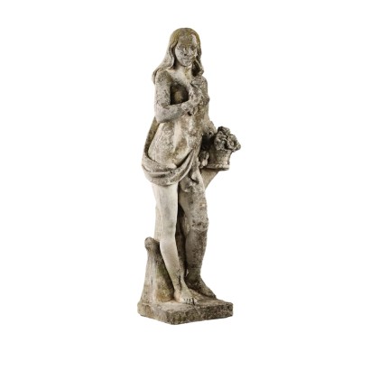 Statua Femminile Allegoria Primavera in Graniglia