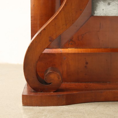 Konsole mit Spiegel Karl X Kirschbaum Italien XIX Jhd