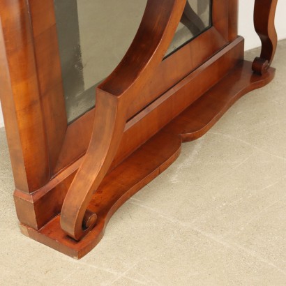 Konsole mit Spiegel Karl X Kirschbaum Italien XIX Jhd