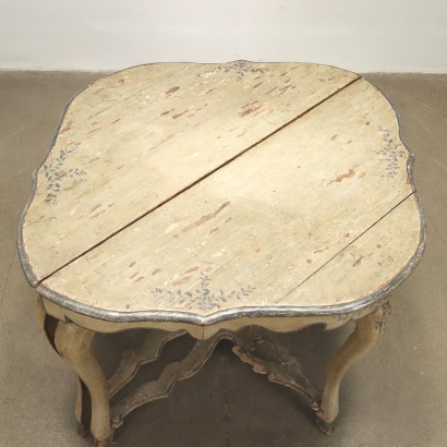 Paar Lackierte Konsolen Barock Holz Italien XVIII Jhd