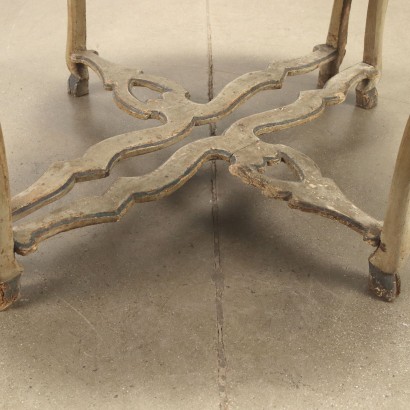 Paar Lackierte Konsolen Barock Holz Italien XVIII Jhd
