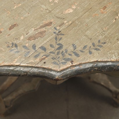 Paar Lackierte Konsolen Barock Holz Italien XVIII Jhd