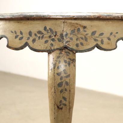 Paar Lackierte Konsolen Barock Holz Italien XVIII Jhd