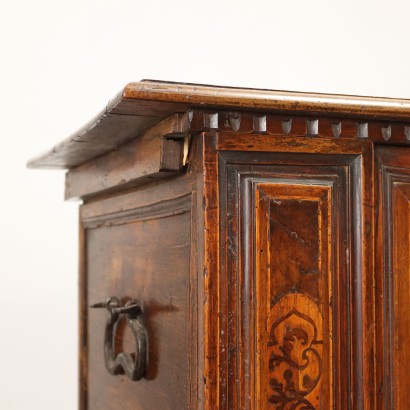 Truhe Barock Nussbaum Italien XVII Jhd