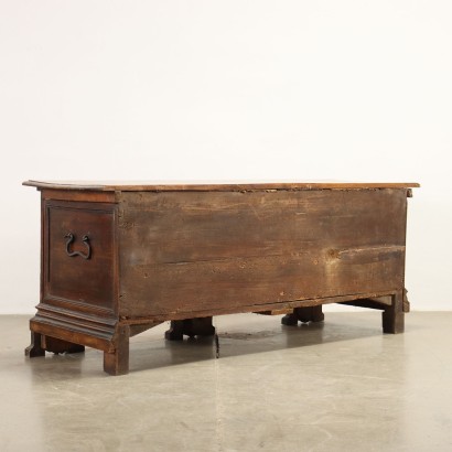 Truhe Barock Nussbaum Italien XVII Jhd