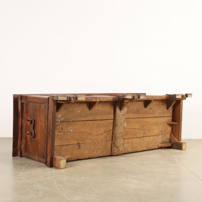 Truhe Barock Nussbaum Italien XVII Jhd