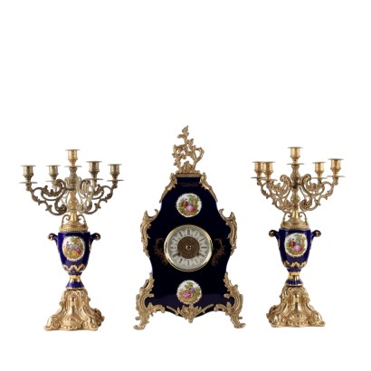 Trittico Orologio in Stile Barocchetto