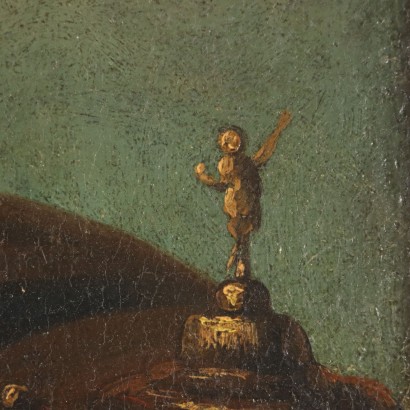 Still Life and Musical Elements Oil on Canvas Italy XVIII Century