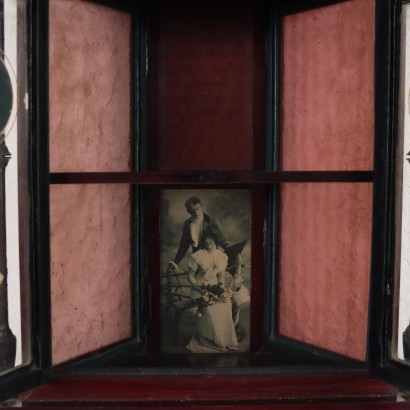 Meuble d\'Angle Art Nouveau Bois Italie XIXe-XXe Siècle
