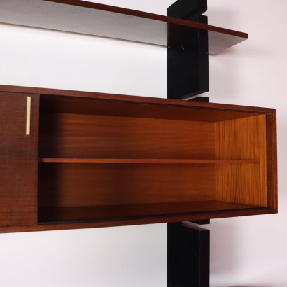Bibliothèque Amma Extenso Bois Laqué Italie Années 1960