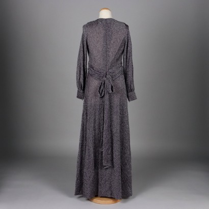 Vintage Abendkleid Lamé Gr. M Italien 1970er
