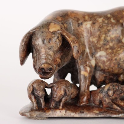 Sculpture en Stéatite Chine XXe Siècle