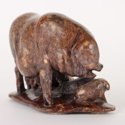 Sculpture en Stéatite Chine XXe Siècle