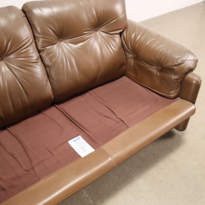 B&B Coronado Sofa Leder Italien 1970er