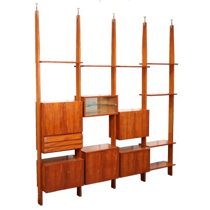 Bücherregal Teak Italien 1960er