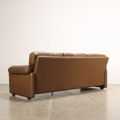 B&B Coronado Sofa Leder Italien 1970er