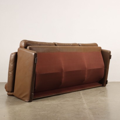 B&B Coronado Sofa Leder Italien 1970er