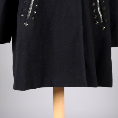 Cappotto Love Moschino Nero con Borchie%,Cappotto Love Moschino Nero con Borchie%