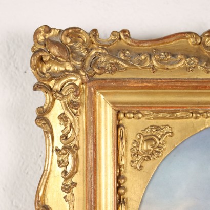 Peint sur Porcelaine avec Portrait de, Portrait de Dame