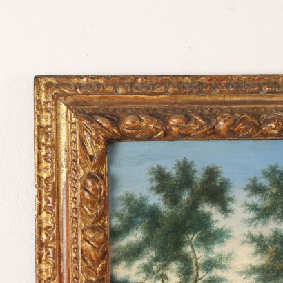 Paysage avec Personnages Huile sur Toile Europe XVIIIe-XIXe Siècle
