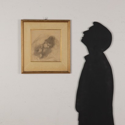 Disegno di Ambrogio Antonio Alciati ,Studio per volto di Madonna ,Ambrogio Antonio Alciati,Ambrogio Antonio Alciati,Ambrogio Antonio Alciati,Ambrogio Antonio Alciati