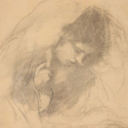Disegno di Ambrogio Antonio Alciati ,Studio per volto di Madonna ,Ambrogio Antonio Alciati,Ambrogio Antonio Alciati,Ambrogio Antonio Alciati,Ambrogio Antonio Alciati