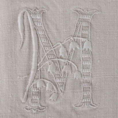 Pair of Pillowcases Flax Italy XX Century
