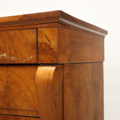 Pair of Chests of Drawers Restoration Walnut Italy XIX Century