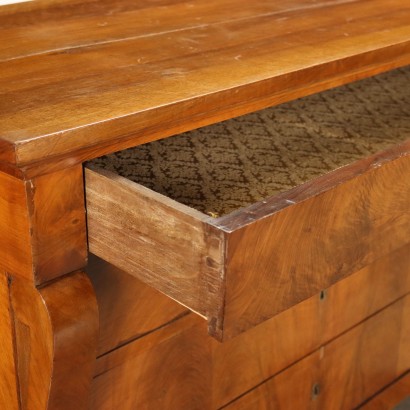 Pair of Chests of Drawers Restoration Walnut Italy XIX Century