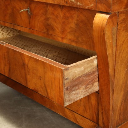 Pair of Chests of Drawers Restoration Walnut Italy XIX Century