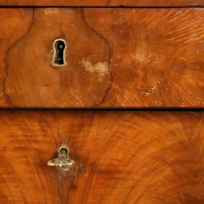 Pair of Chests of Drawers Restoration Walnut Italy XIX Century