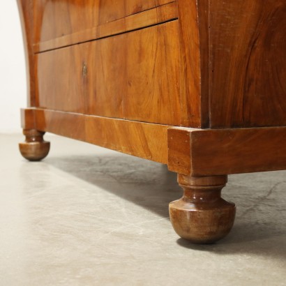 Pair of Chests of Drawers Restoration Walnut Italy XIX Century