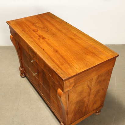 Pair of Chests of Drawers Restoration Walnut Italy XIX Century