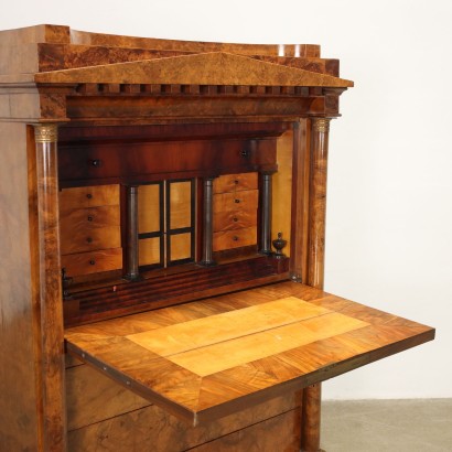 Sécrétaire Biedermeier Walnut Austro-Hungaric Empire XIX Century