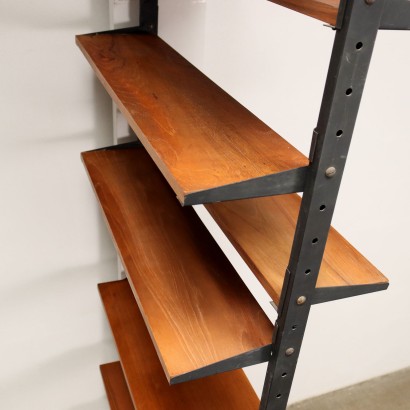 Bookcase Teak Veneer Italy 1950s-1960s
