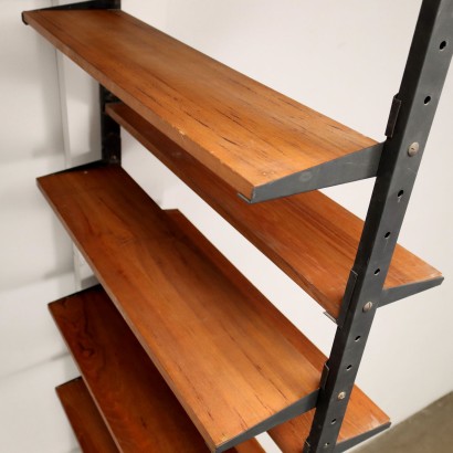 Bookcase Teak Veneer Italy 1950s-1960s