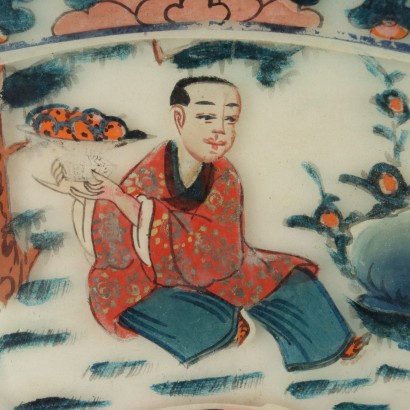 Group of Twelve Glass Panels Dip