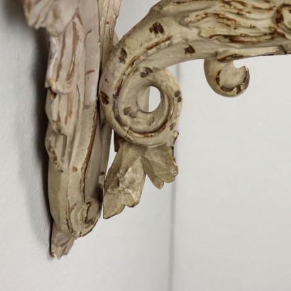 Mensola in Legno Intagliato e Laccato