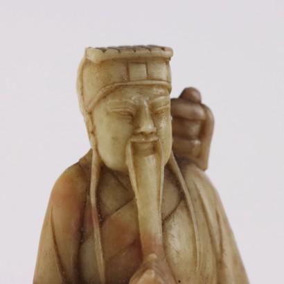 Zhang Guo Figura in Pietra Saponaria