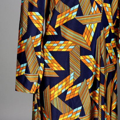 #vintage #abbigliamentovintage #abitivintage #vintagemilano #modavintage ,Abito Vintage Stampa Geometrica