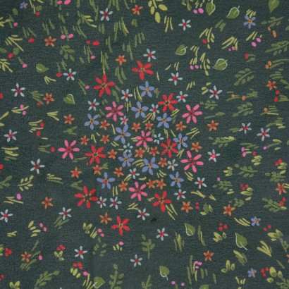 Vintage Green Gucci Scarf Silk Italy 1960s-1970s