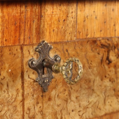 Flap Cabinet Baroque Style Walnut Italy XX Century