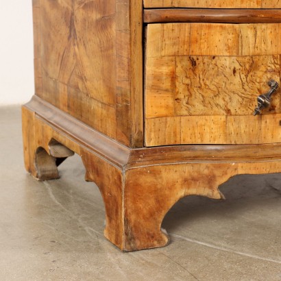 Flap Cabinet Baroque Style Walnut Italy XX Century